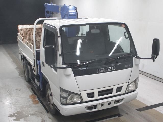 2007 Isuzu Elf 4WD3ダンクレーンラジコンフックインスイチョクP/G Japan auction vehicle