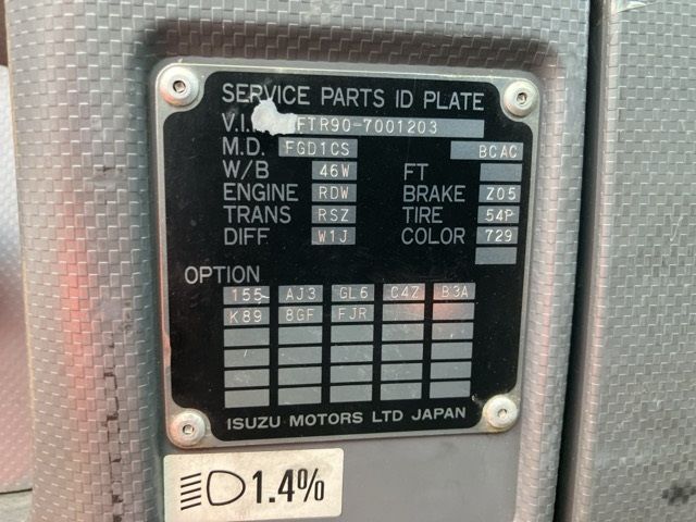 2012 Isuzu Forward chassis auction photo 7