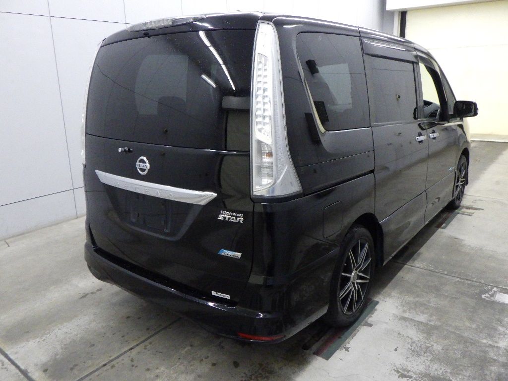 2013 Nissan Serena ハイウェイスターSハイブリッドVエアロモード auction photo 2