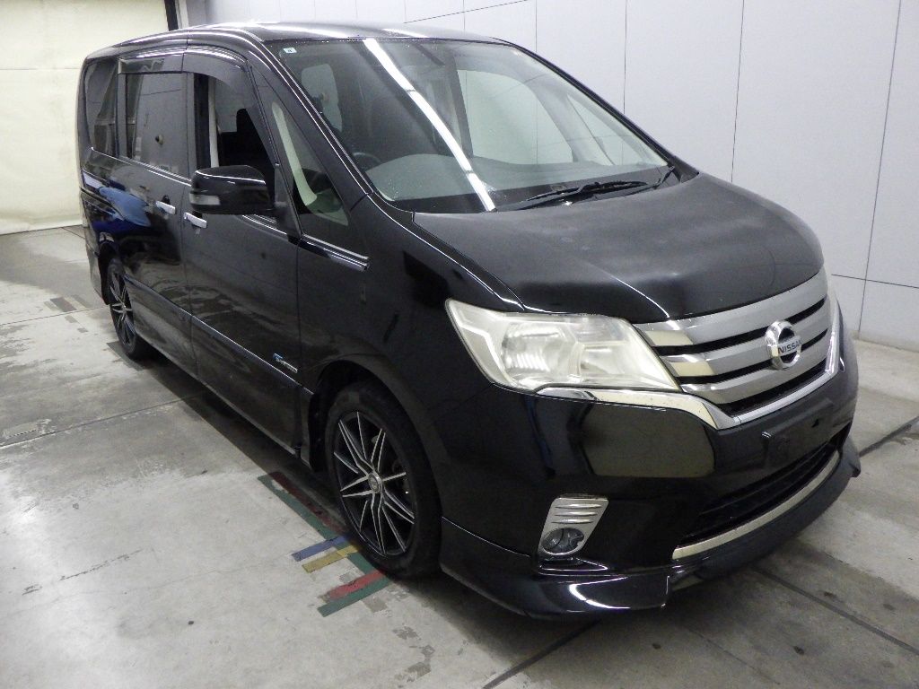 2013 Nissan Serena ハイウェイスターSハイブリッドVエアロモード Japan auction vehicle