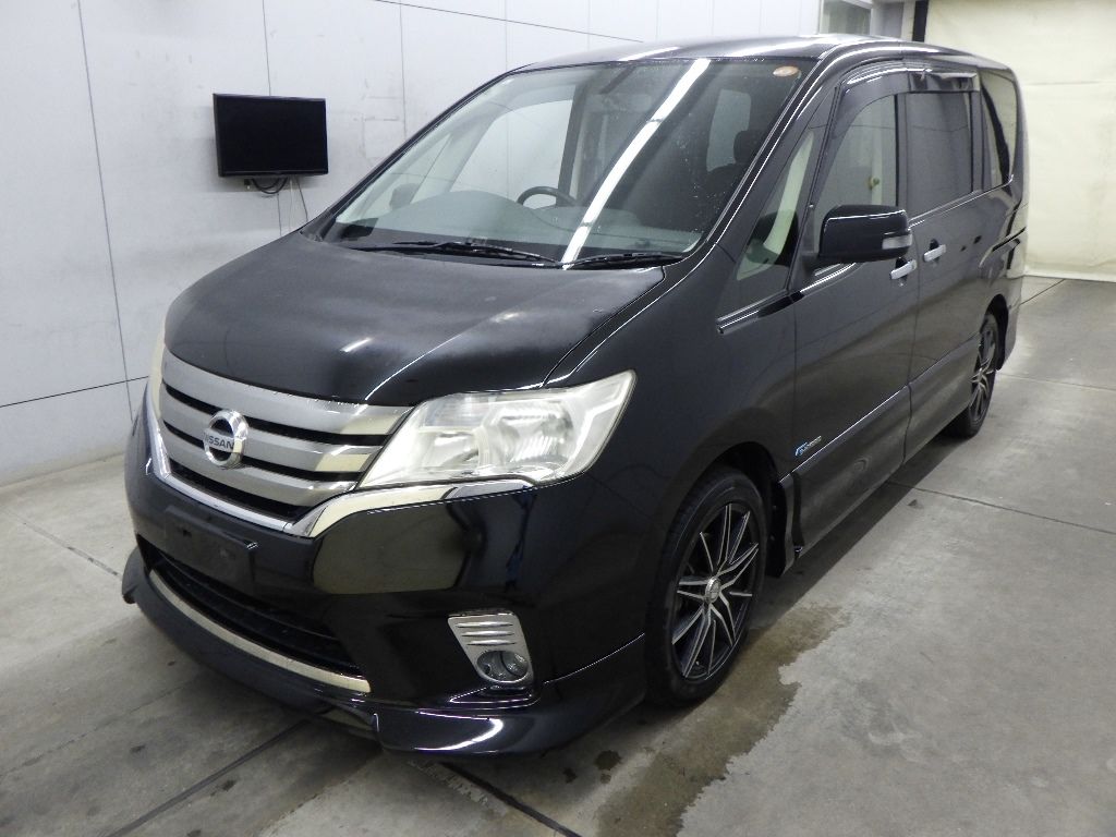 2013 Nissan Serena ハイウェイスターSハイブリッドVエアロモード auction photo 4