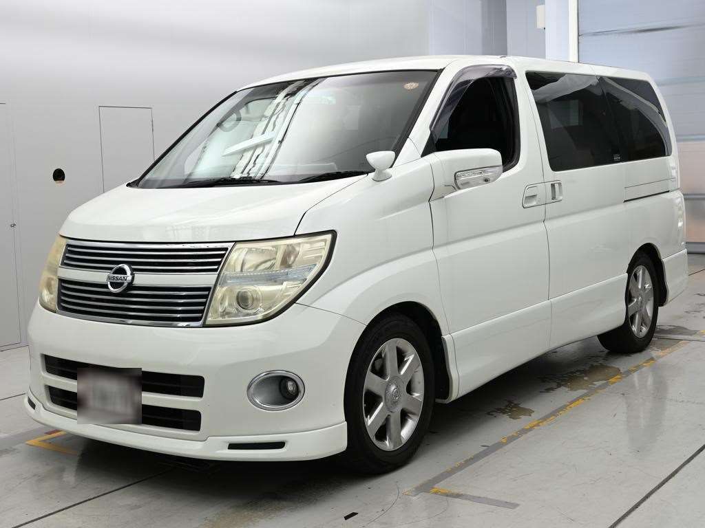 2010 Nissan Elgrand 250HスターBLKレザアバ 4WD Japan auction vehicle