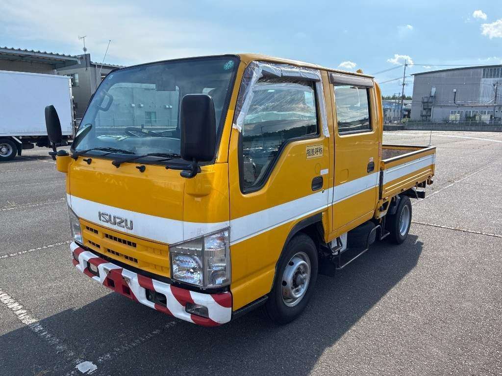 2009 Isuzu Elf Flat body double cab Japan auction vehicle