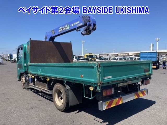 2013 Isuzu Elf Flat crane auction photo 2