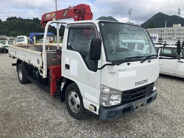 2018 Isuzu Elf Flat crane, 3-stage Japan auction vehicle