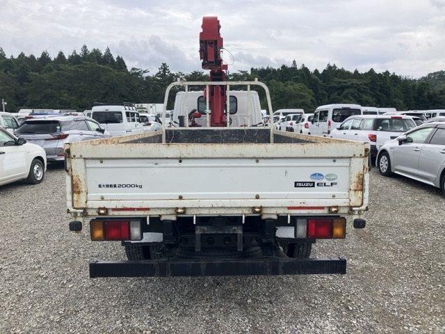 2018 Isuzu Elf Flat crane, 3-stage auction photo 3