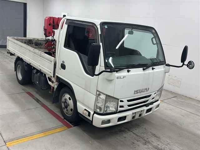 2016 Isuzu Elf ヒラボディ 1.95t 3ダンクレーン Japan auction vehicle