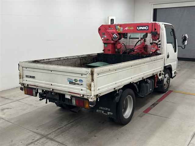 2016 Isuzu Elf ヒラボディ 1.95t 3ダンクレーン auction photo 5
