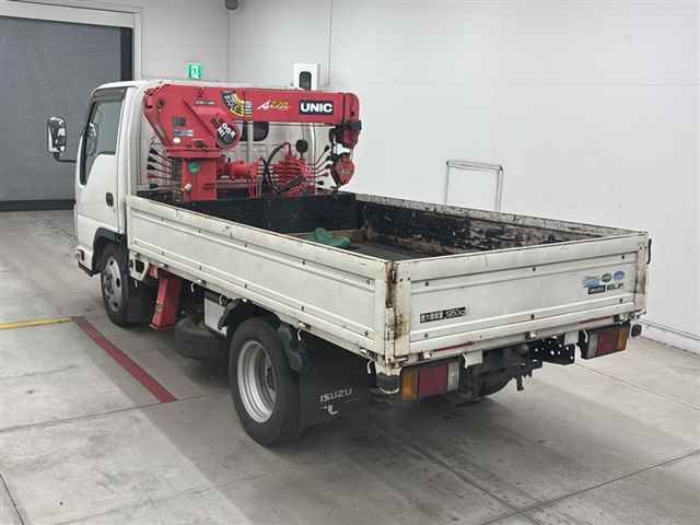 2016 Isuzu Elf ヒラボディ 1.95t 3ダンクレーン auction photo 2