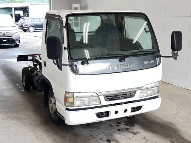 2003 Isuzu Elf Flat body chassis auction photo 4