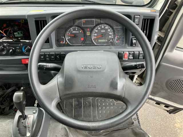 2014 Isuzu Elf ヒラボディ 2t 3ダンクレーン auction photo 3