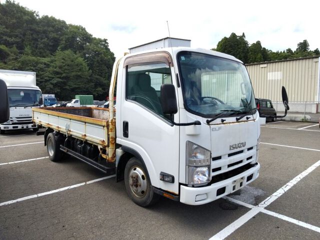 2013 Isuzu Elf Long full flat low 4WD Japan auction vehicle